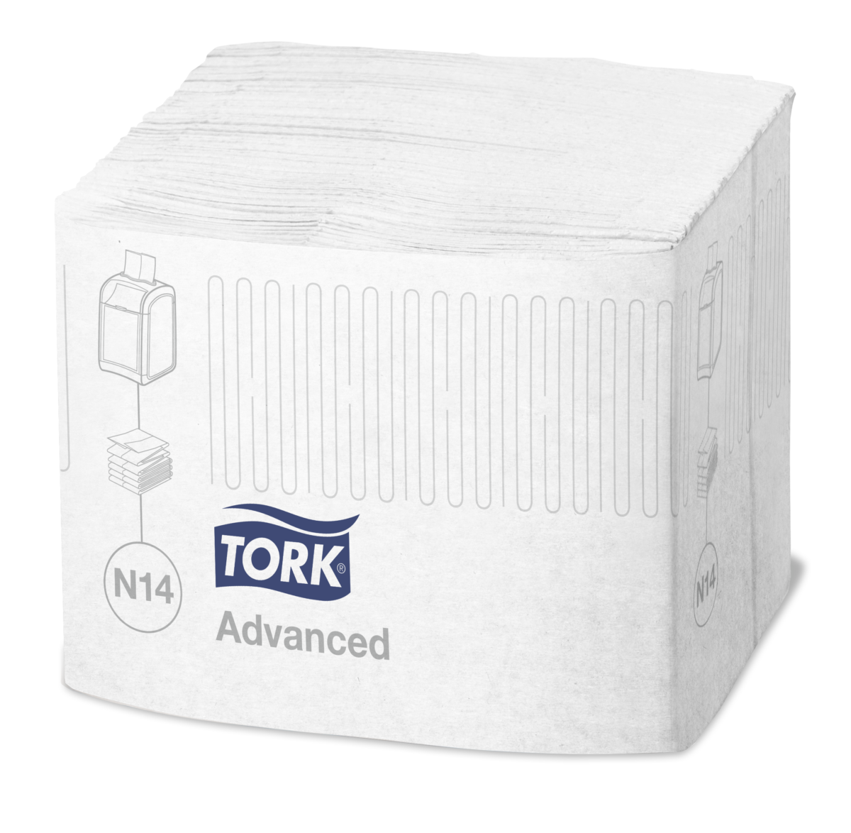 Серветки для диспенсерів Tork Xpressnap® Fit 720 аркуші, білі (N14)- Фото 2 - Biosphere